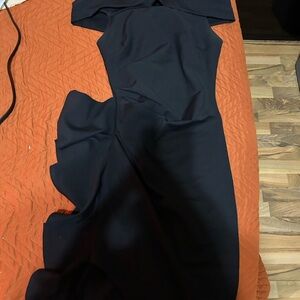 Fashion Nova Strapless Black Dress